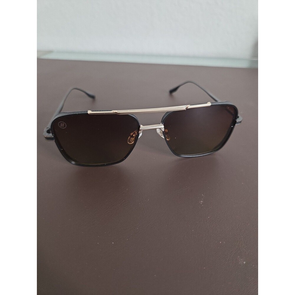 Blenders Phoenix Matte Espresso Brown/Gradient/Polarized Aviator Sunglasses New